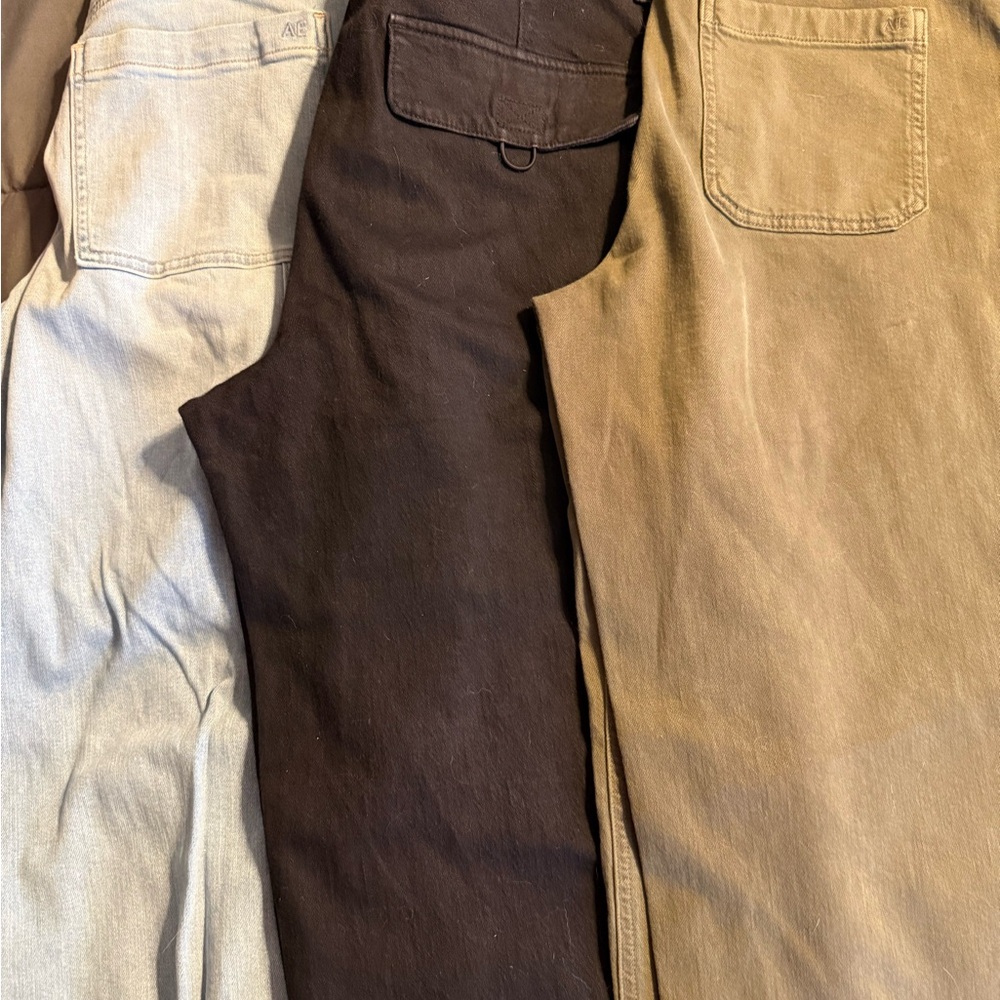American Eagle Outfitters Women's Flare Jeans - Cream, Black, Tan